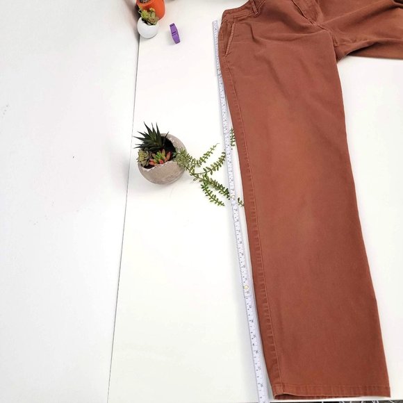 Pendleton Vintage 90s Cognac Brown Straight Leg Chino Pants Size 10 - Picture 9 of 12